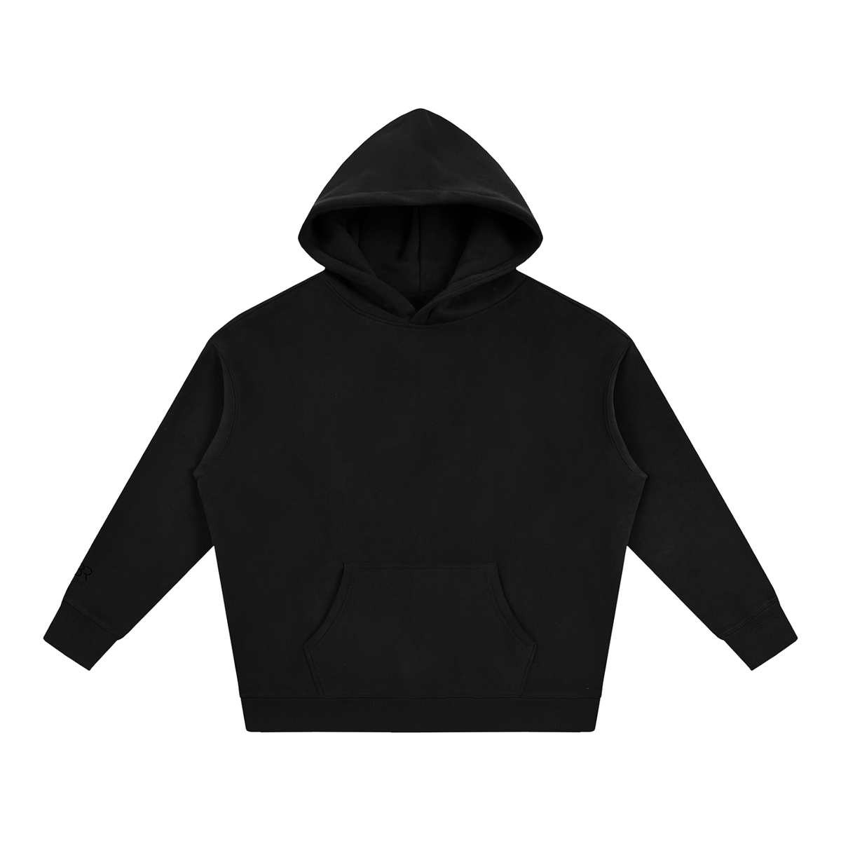 Anchored Within Hoodie Black – Front View, Minimal Everyday Hoodie