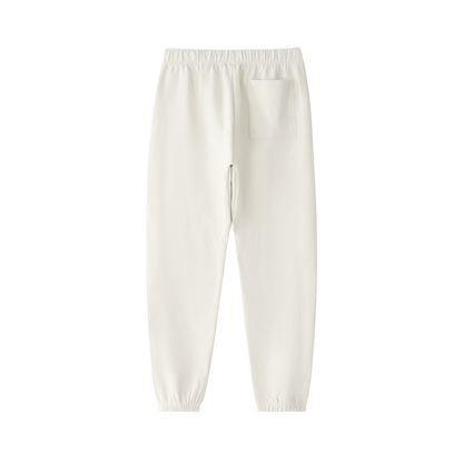 The Essentials Cotton Sweatpants in Apricot – Back View