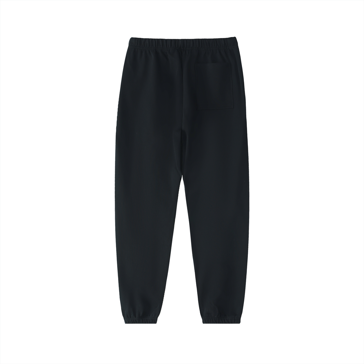 The Essentials Cotton Sweatpants in Black – Back View