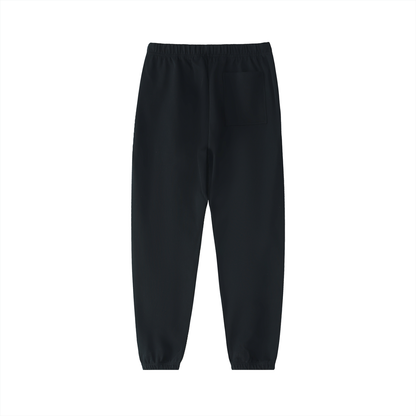 The Essentials Cotton Sweatpants in Black – Back View