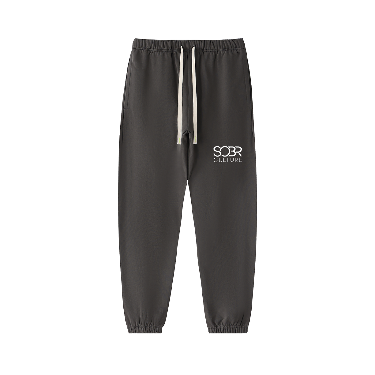 The Essentials Cotton Sweatpants in Dark Gray