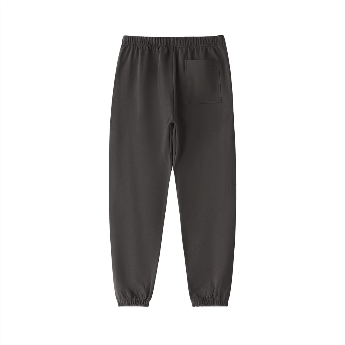 The Essentials Cotton Sweatpants in Dark Gray – Back View