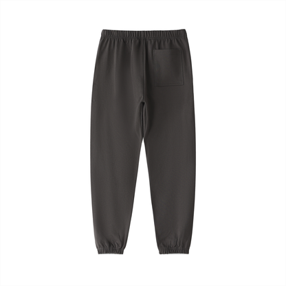 The Essentials Cotton Sweatpants in Dark Gray – Back View