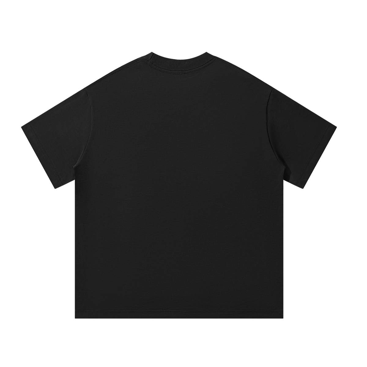 The Essentials Cotton T-Shirt in Black – Back View
