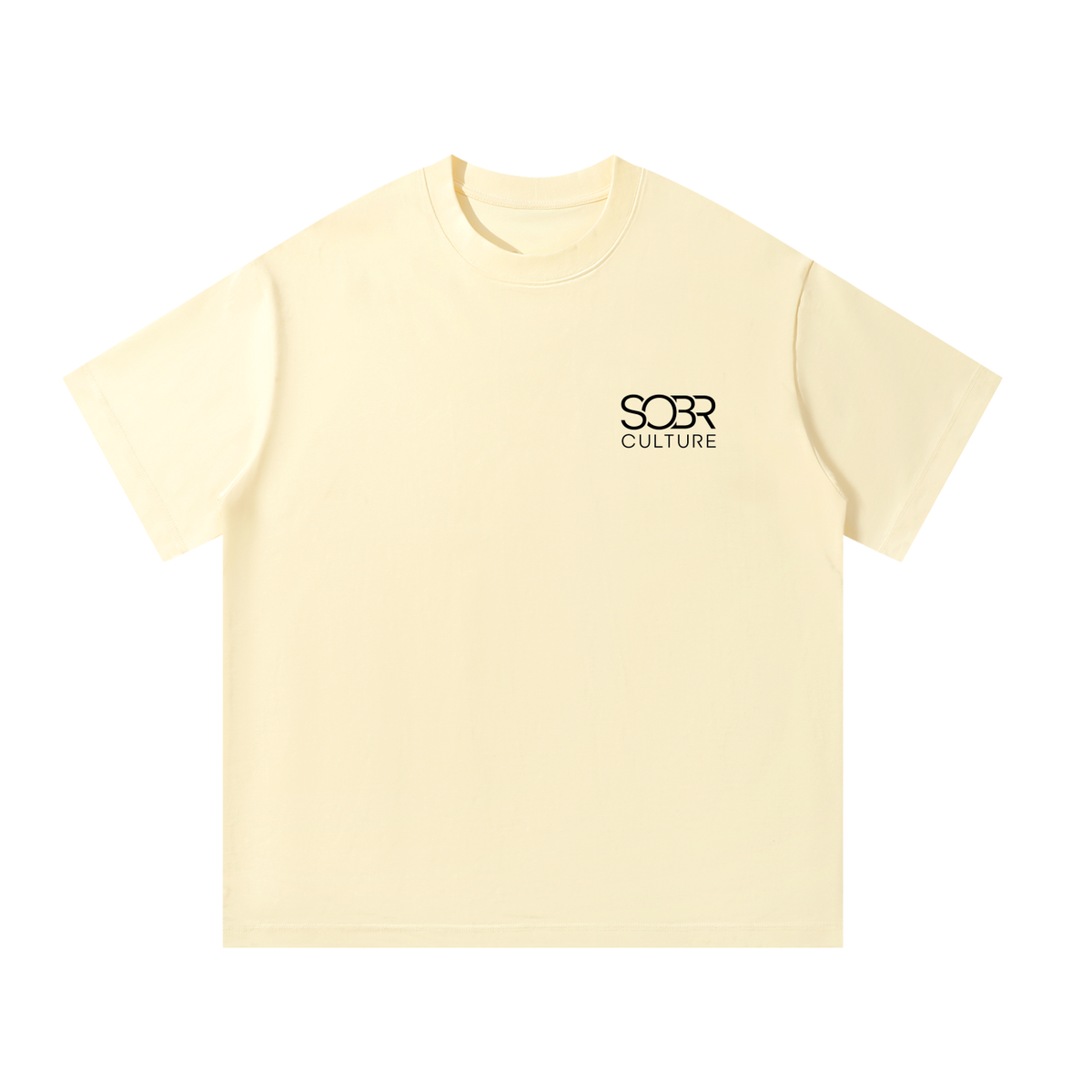 The Essentials Cotton T-Shirt in Butter Yellow – Front View