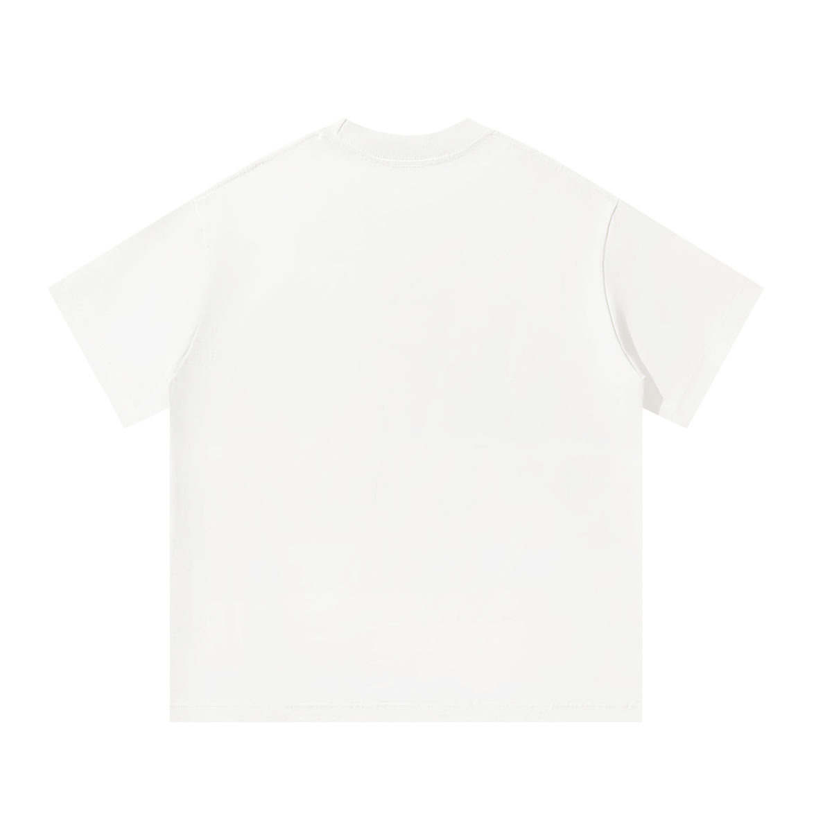 The Essentials Cotton T-Shirt in Cloud – Back View