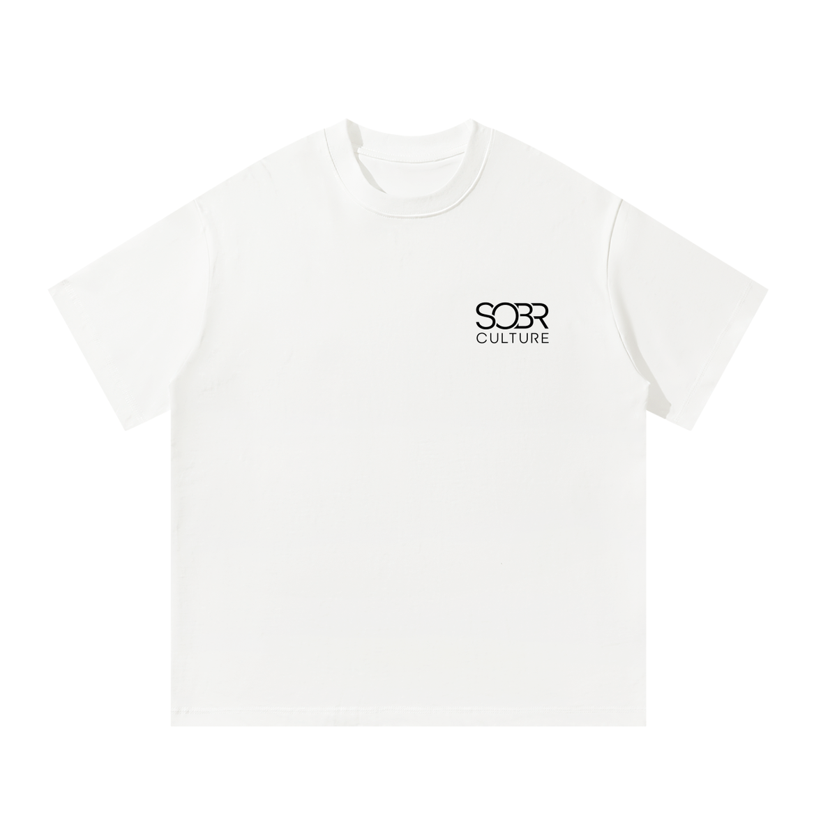 The Essentials Cotton T-Shirt in Cloud – Front View