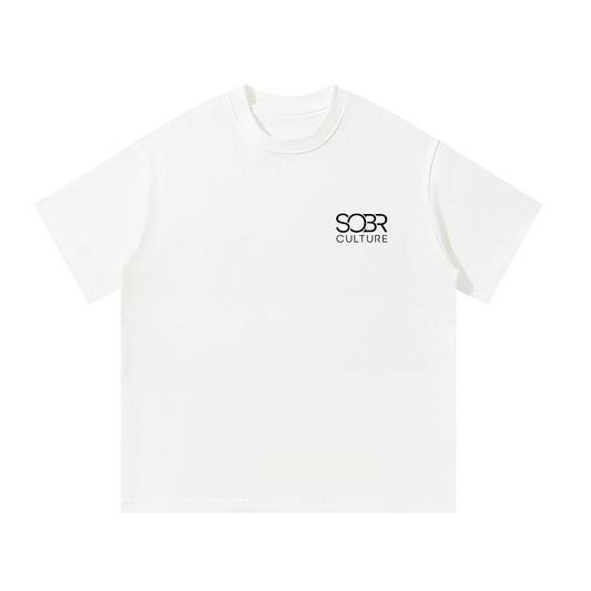 The Essentials Cotton T-Shirt in Cloud – Front View