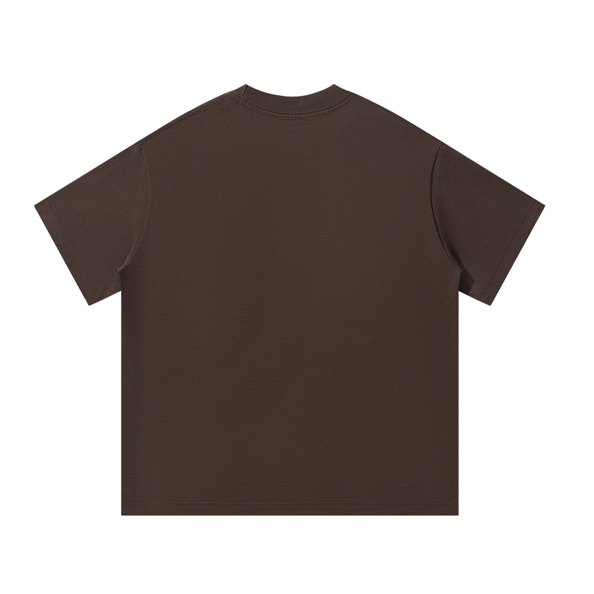 The Essentials Cotton T-Shirt in Coffee – Back View