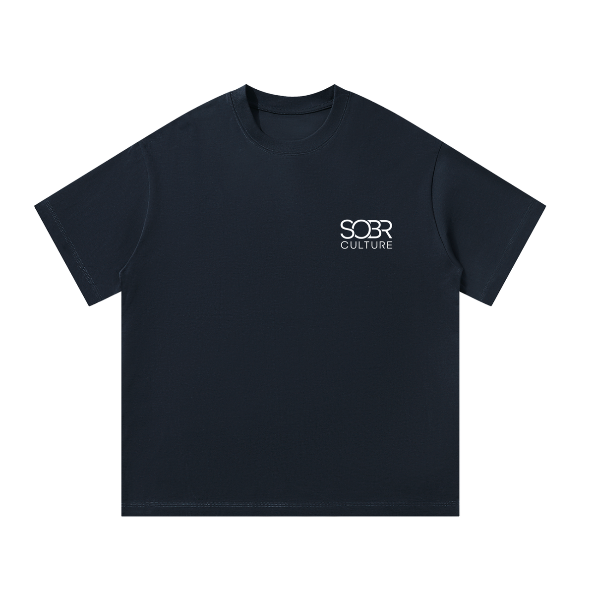 The Essentials Cotton T-Shirt in Navy Blue – Front View