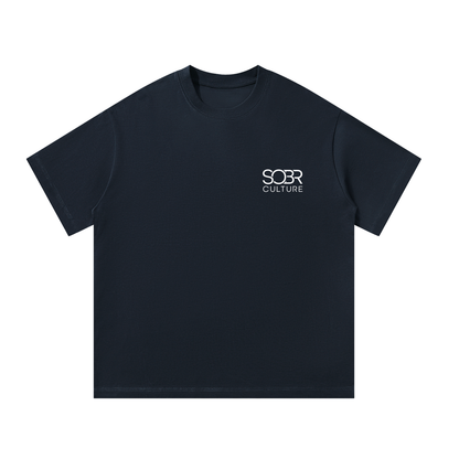 The Essentials Cotton T-Shirt in Navy Blue – Front View