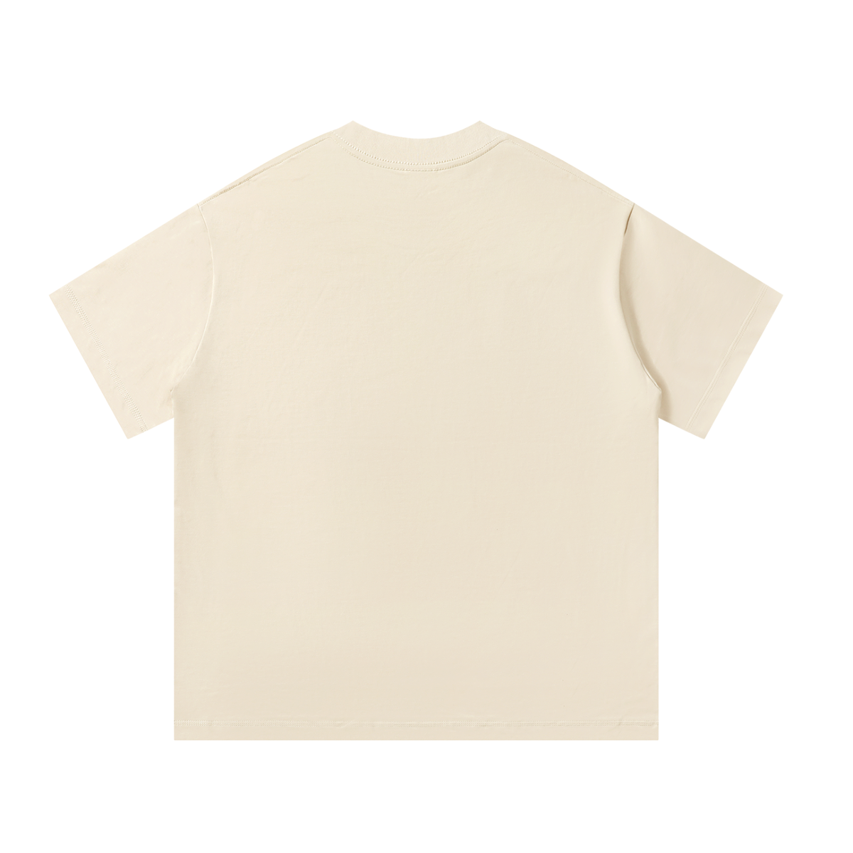The Essentials Cotton T-Shirt in Oak – Back View