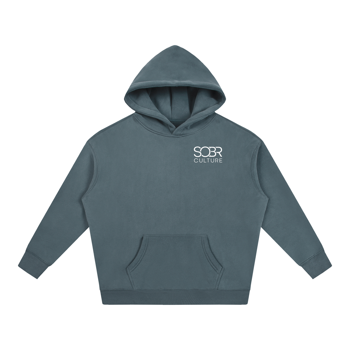 The Essentials Fleece Hoodie in Gray Blue