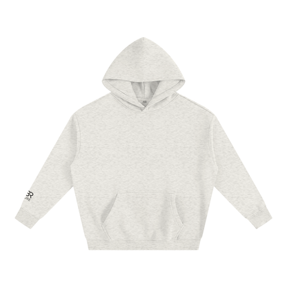 Clear Mind, Steady Soul Oversized Hoodie in Oat Gray – Front View