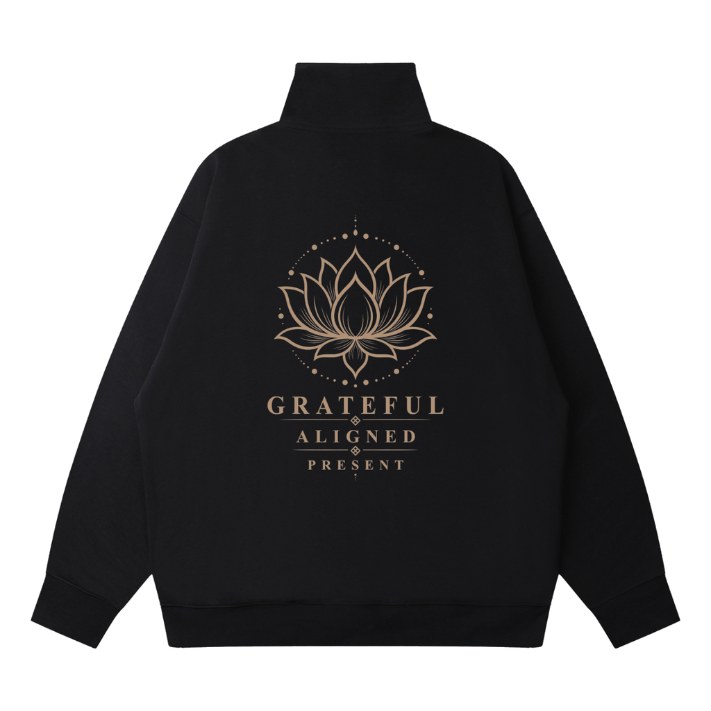 The Aligned Oversized Quarter Zip Pullover